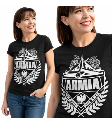 Koszulka damska- ARMIA (BIAŁY)